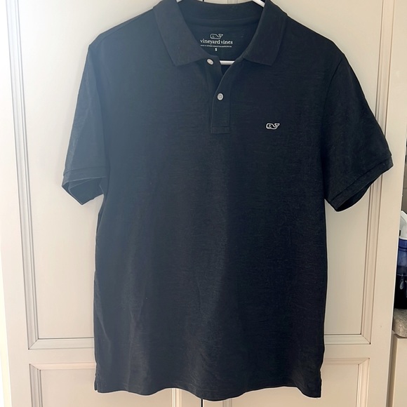 vineyard vines Men’s Polo in Charcoal Heather - Picture 1 of 2